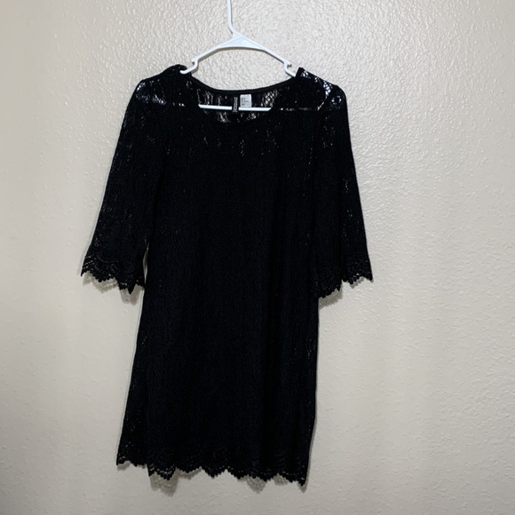 H&M Divided Dresses & Skirts - Black Lace Dress Long Sleeves H&M Divided Size 6